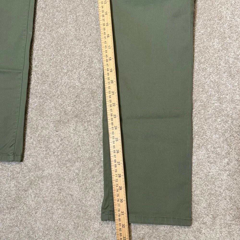 Tom Tailor Denim Chino Pants Men 36x34(*36x32) Olive Green Skinny Stretch Cotton